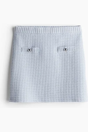 H&M Falda en tejido texturizado