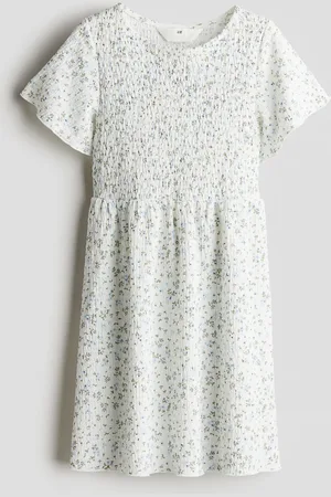 H&M Vestido con punto smock