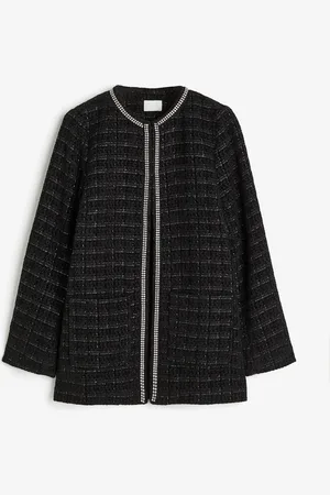 H&M Saco con borde de pedrería