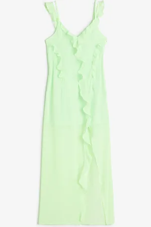 H&M Vestido con olanes