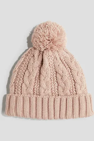 H&M Gorro forrado en tejido trenzado