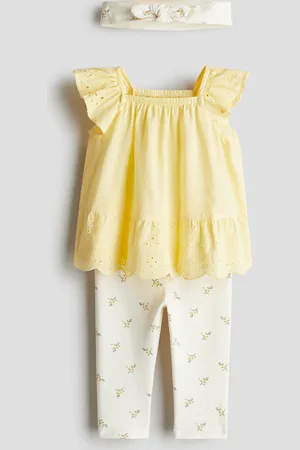 H&M Conjunto de 3 piezas en algodón