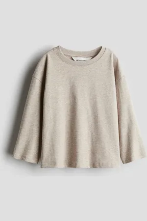 H&M Playera de manga larga en algodón
