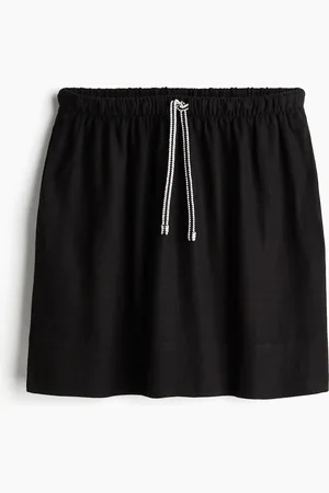H&M Minifalda en mezcla de lino