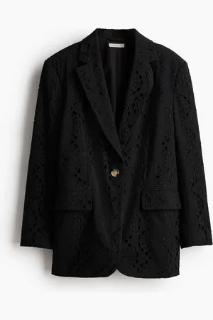 H&M Blazer Oversized en bordado inglés