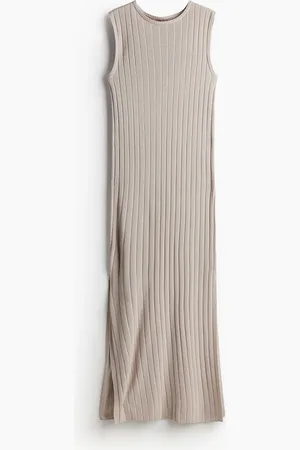 H&M Vestido en tejido acanalado