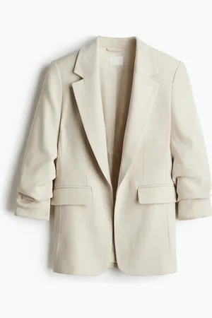 H&M Blazer con mangas fruncidas