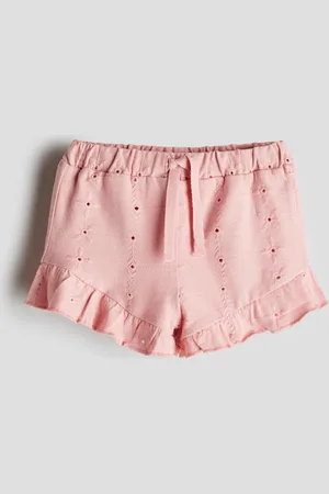 H&M Shorts de punto con bordado inglés