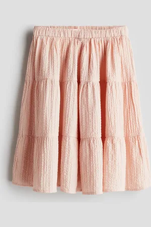 H&M Falda en seersucker con capas