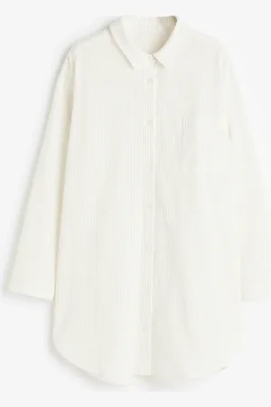 H&M Camisón en mezcla de lino