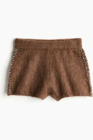 H&M Shorts mini con pedrería
