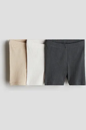 H&M 3-pack Shorts biker acanalados