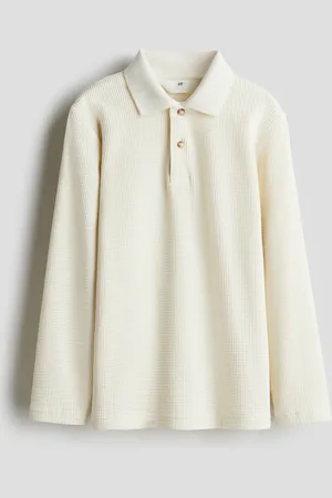 H&M Playera polo en punto gofrado