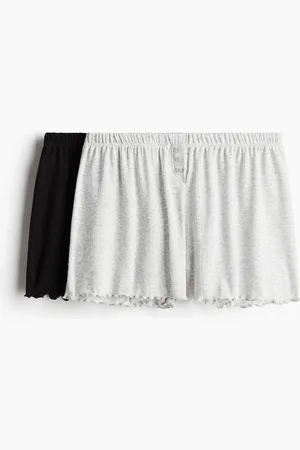 H&M 2-pack Shorts de pijama en pointelle
