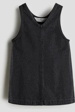 H&M Vestido de denim con aplicaciones