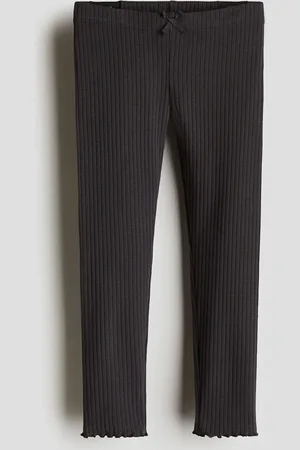 H&M Leggings acanalados de algodón