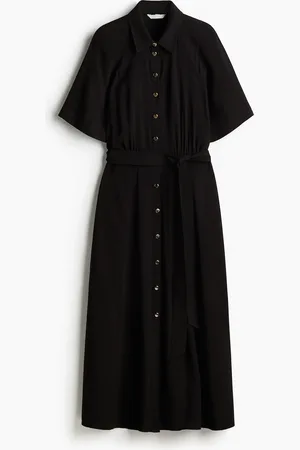 H&M Vestido camisa con cinturón de lazo