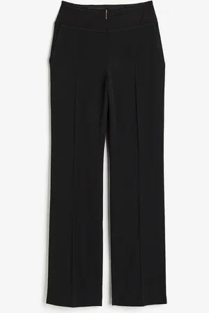 H&M Pantalón en mezcla de lana con detalle de lencería