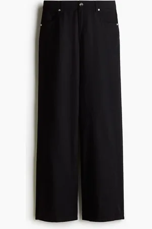 H&M Pantalón ancho en mezcla de lino