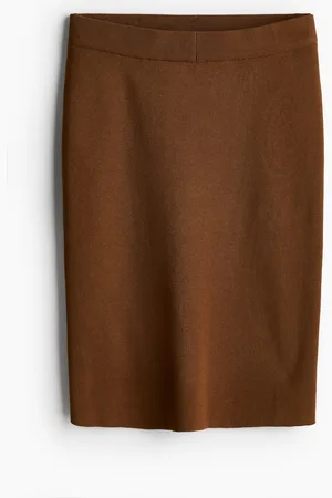H&M Falda en tejido acanalado