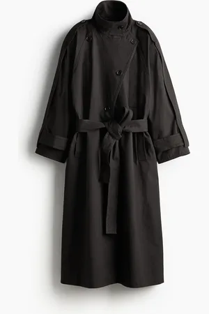 H&M Gabardina oversized de algodón