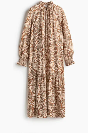 H&M Vestido con cuello de olán