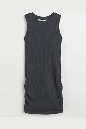 H&M Vestido en punto acanalado