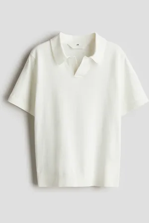 H&M Playera polo en tejido fino