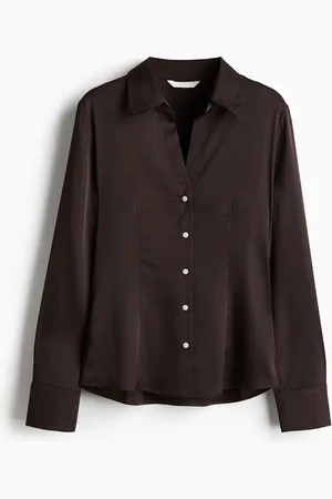 H&M Camisa entallada en satín