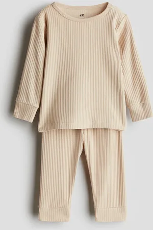 H&M Conjunto de algodón acanalado