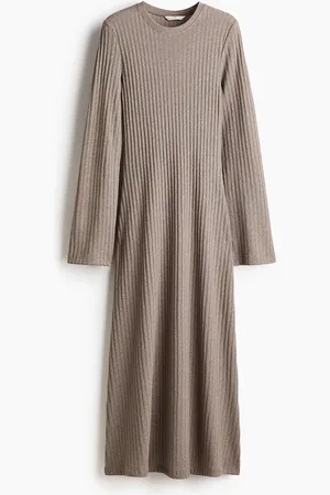 H&M Vestido en tejido acanalado