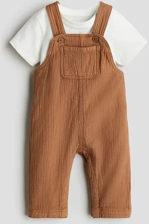 H&M Conjunto de 2 piezas con playera y overol