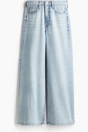 H&M Feather Soft Super Wide Ultra High Jeans