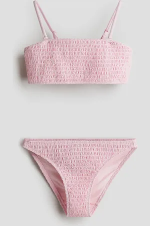 H&M Bikini con tejido smock