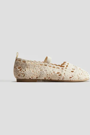 H&M Bailarinas de apariencia de crochet