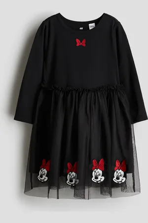 H&M Vestido con falda de tul y diseño