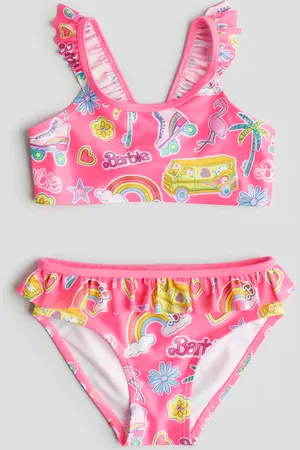 H&M Bikini estampado con olanes