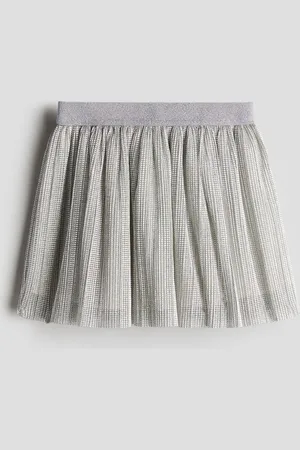H&M Falda metálica con brillo