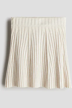 H&M Falda línea A en tejido acanalado
