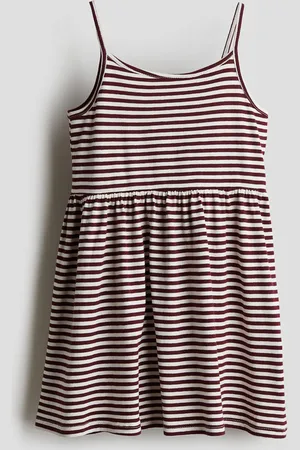 H&M Vestido de tirantes en punto de algodón
