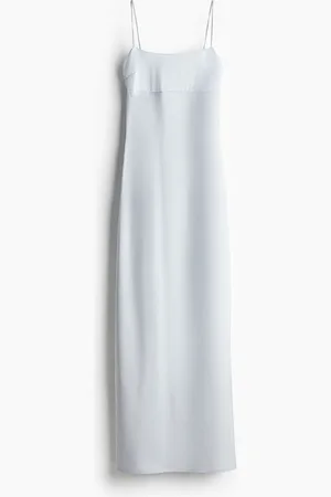 H&M Vestido maxi con detalle de lazos