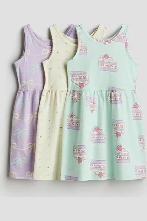 H&M 3-pack Vestidos de algodón con diseño
