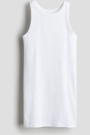 H&M Vestido en punto acanalado
