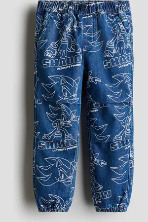 H&M Joggers en denim con diseño