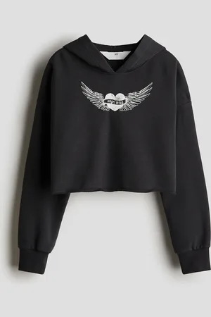 H&M Sudadera corta con diseño