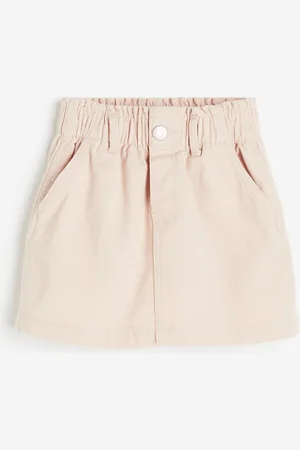 H&M Falda paper bag de sarga