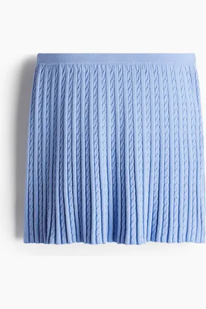 H&M Falda en tejido trenzado