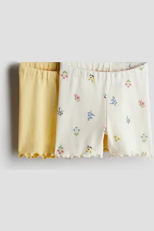 H&M 2-pack Shorts biker acanalados