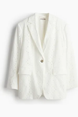 H&M Blazer Oversized en bordado inglés