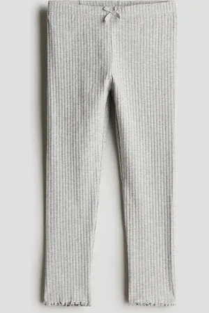 H&M Leggings acanalados de algodón